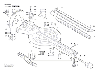 BOSCH Stange | Ersatzteile für GCM 8 SDE | 1609B04080