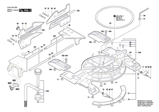 BOSCH Stange | Ersatzteile für GCM 8 SDE | 1609B04080