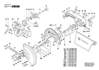 BOSCH Ansatzschraube | Ersatzteile für GCM 10M | 1609B00930