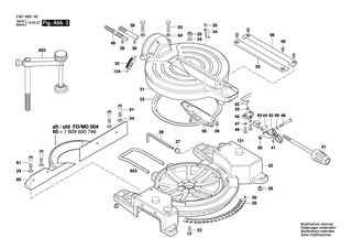BOSCH Ansatzschraube | Ersatzteile für GCM 10M | 1609B00930