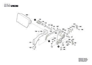 BOSCH Arretierung | Ersatzteile für CM 12 | 1609B01461