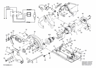 BOSCH Ein/Aus-Schalter | Ersatzteile für 5666 U1 | 2610321608
