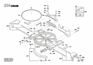 BOSCH Bundbolzen | Ersatzteile für GCM 12 X | 1609B00960