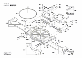 BOSCH Schulterschraube | Ersatzteile für GCM 12 JL | 1609B01462