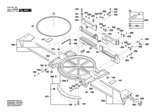BOSCH Polster | Ersatzteile für GCM 12 MX | 1609B01539