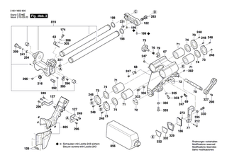 BOSCH Schalthebel | Ersatzteile f�r GCM 350-254 | 1609B03733