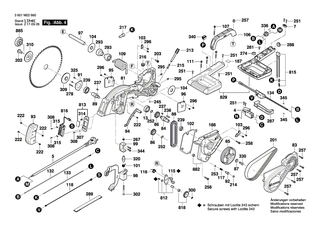 BOSCH Aufspannplatte | Ersatzteile für GCM 350-254 | 1609B05189