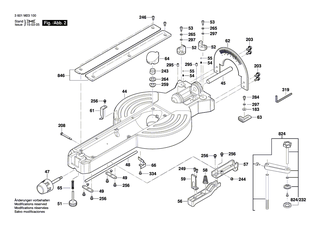 BOSCH Schraube | Ersatzteile für GCM 12 SDE | 1609B04086
