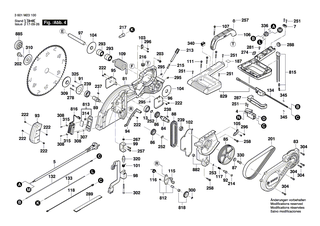 BOSCH Schraube | Ersatzteile für GCM 12 SDE | 1609B04086