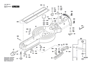BOSCH Schalter | Ersatzteile für GCM 12 SDE | 2610950336