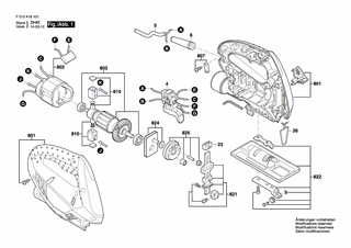 BOSCH Ein/Aus-Schalter | Ersatzteile für 4181 | 2610Z04333
