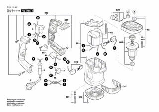 BOSCH Ein/Aus-Schalter | Ersatzteile für 1766 | 2610Z05785
