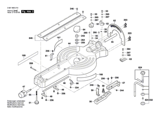 BOSCH Verschiebeanschlag | Ersatzteile fr CM12SD | 1609B03753