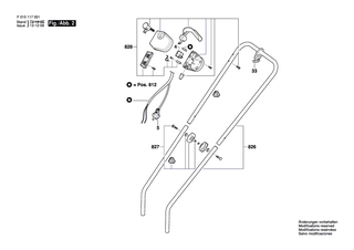 BOSCH Netzanschlussleitung EU 0,46m 2 x 1,0mm H05 VV-F | Ersatzteile f�r 1170 | 2604460182