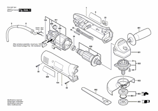 BOSCH Tülle Ø6,5-Ø6,9x95 MM | Ersatzteile für 9370 | 2600703012