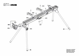 BOSCH Anschlagtr ger Ersatzteile f r GTA 3800 3601M24011