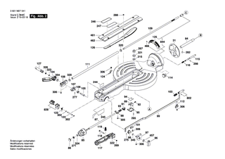 BOSCH Gummi-Ohrkissen | Ersatzteile für GCM 10 GDJ | 1609B00523