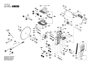 BOSCH Gummi-Ohrkissen | Ersatzteile für GCM 10 GDJ | 1609B00523