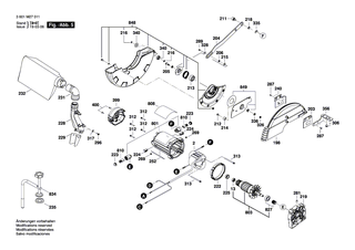 BOSCH Einklebeblatt | Ersatzteile fr CM10GD | 1609B00544