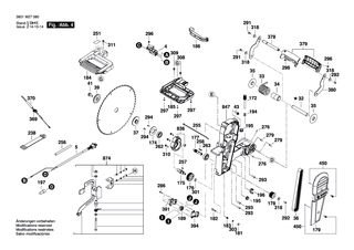BOSCH Schraube | Ersatzteile f�r GCM 10 GDJ | 1609B00654