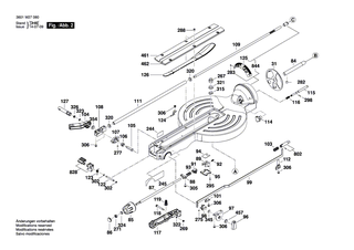BOSCH Getriebekasten | Ersatzteile für GCM 10 GDJ | 1609B04324