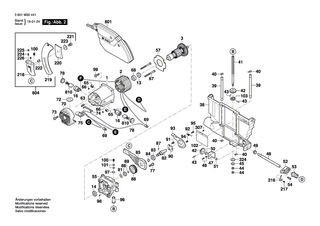 BOSCH Stift | Ersatzteile für GTS 10 XC | 2610018323