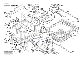 BOSCH Stift | Ersatzteile für GTS 10 XC | 2610018323