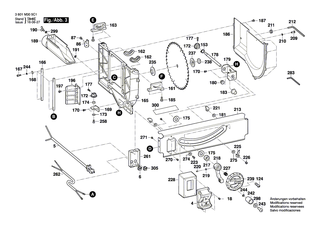 BOSCH Schutzblech | Ersatzteile f�r GTS 1031 | 2610015056