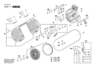 BOSCH Schraubensatz | Ersatzteile f�r GCB 10-5 | 1619PA8899