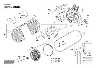 BOSCH Klebeetikett | Ersatzteile für GCB 120 | 1619PA8856