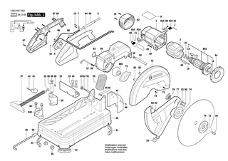 BOSCH Kombi-Schraube | Ersatzteile für GCO 14-24 | 1609B03629