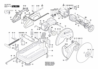 BOSCH Anschlagträger | Ersatzteile für GCO 220 | 1609B02423