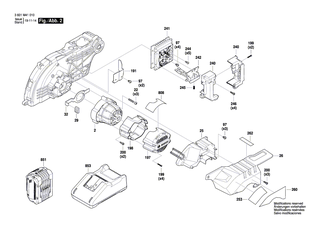 BOSCH Gelenkbolzen | Ersatzteile für GCM18V-08 | 1609B03771