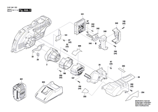 BOSCH Scheibe | Ersatzteile für GCM 18V-216 | 1609B06571