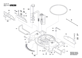 BOSCH Scheibe | Ersatzteile für GCM 18V-216 | 1609B06571