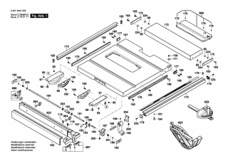 BOSCH Haltearm | Ersatzteile für GTS 635-216 | 1609B03993