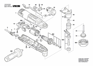 BOSCH Hebelaufnahme | Ersatzteile für PMF 250 CES | 2609006493