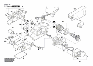 BOSCH Bandabdeckung | Ersatzteile für 1220 | 2610Z03240