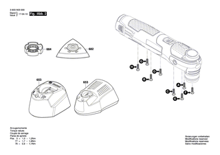 BOSCH Schiebeknopf | Ersatzteile für Multifunktionswerkzeug | 2609005541