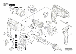 BOSCH Tülle | Ersatzteile für PSB 680 RE | 1619PA7530