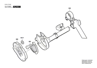 BOSCH Luftführung | Ersatzteile für PSB 1000-2 RCE | 2601328077