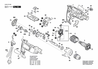 BOSCH Umschalter | Ersatzteile für AdvancedImpact 900 | 1600A0092H