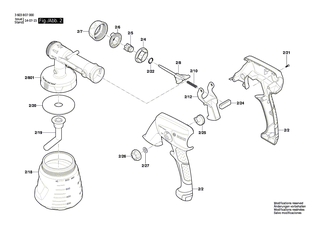 BOSCH Motorbaugruppe | Ersatzteile f�r PFS 1000 | 1600A009Y3