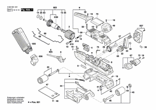 BOSCH Lüfter | Ersatzteile für PBS 75 A | 1619P08441