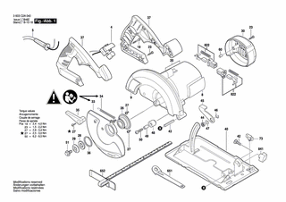 BOSCH Scheibe | Ersatzteile für PKS 184 | 1619X04616