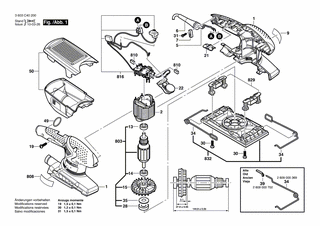 BOSCH Typschild | Ersatzteile für PSS 250 AE | 160111A2W2
