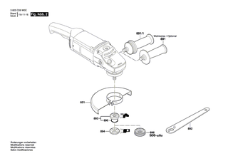 BOSCH Motorgeh�use GRUEN | Ersatzteile f�r PWS 20-230 | 1605108235
