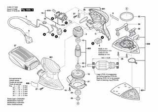 BOSCH Firmenschild PSM 160 A | Ersatzteile für PSM 160 A | 2609000110