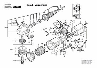 BOSCH Zweilochmutterndreher | Ersatzteile für PWS 7-115 | 1619P08927