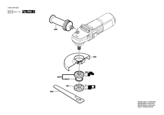 BOSCH Zweilochmutterndreher | Ersatzteile für PWS 7-115 | 1619P08927